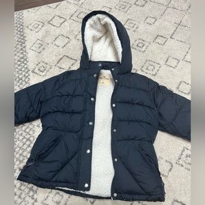 Dark Blue Women's Hollister Jacket XL